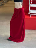 KYLETHOMASW  -  Autumn and Winter Knitted Long Skirt Women's French High-waisted A-shaped Skirt