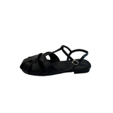 KYLETHOMASW  -  Retro Style Summer Hollow Out Women Flats Sandals Fashion Party Dress Gladiator Shoes Zapatos De Mujer