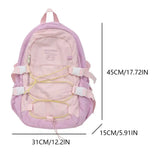 KYLETHOMASW  -  School Bag Aesthetic Students Backbag Large Capacity Knapsack Teenagers Versatile Bookbag Kawaii College Rucksack Daily Backpack
