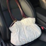 KYLETHOMASW  -  Luxury Design Fashion Dots Shoulder Bags Y2k Aesthetic Office Lady Elegant  Handbags Contrast Color Chic Bow Underarm Bag Women