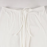 KYLETHOMASW  -  Casual Knitted Pants For Women Spring Summer Low Waist Wide Leg Pants Loungewear Trousers All-match Slacks Daily Outfit