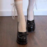 KYLETHOMASW  -  Spring Platform Thick Heel Women Mary Jane Shoes Concise Shallow Slip On Work Shoes Elegant Women's Stripper Party Dress Pumps