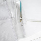 KYLETHOMASW  -  Women Clear Shoulder Bag Waterproof Transparent Tote Handbag Large Capacity Casual Crossbody Bag Summer Fitness Handbag