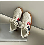 KYLETHOMASW  -  Retro Design Low Top Thick Soled Casual Sports Shoes for Women Autumn Fashion Trend Versatile Comfortable Non Slip Sneakers