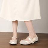 KYLETHOMASW  -  Flat Shoes Women's Widened Fattened Large Size Womens Shoe Mary Jane Shoe Women Retro Versatile Sports  Pumps Flat Ballet Shoes