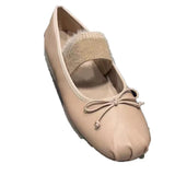 KYLETHOMASW  -  New Flats Women Ballet Dance Shoes Suede Bow Shallow Loafers Shoes Dress Fashion Autumn Casual Luxury Cozy Zapatos De Mujer