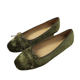 KYLETHOMASW  -  Women's Shoes Round Toe Soft Bottom Loafers Women Comfortable Flats Casual Boat Shoes Bowtie ballerinas shoes Woman