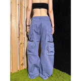 KYLETHOMASW  -  Womens Ripped Jeans High Waist Vintage Classic Straight Baggy Denim Pants Street Y2K American Style Wide Leg Denim