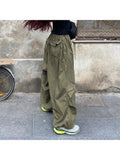 Kylethomasw  Woman New Trend Trousers New Trend Sweatpants Aesthetics Cargo Japanese Fashion Pants Grunge Unisex Tunic Drawstring Solid Color