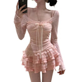KYLETHOMASW  -  Wear a Complete Set Of Summer Sweet And Spicy Girl Cover Up, Top, Suspender Dress, Two-Piece Set For Women