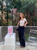 KYLETHOMASW  -  Spring Summer High Waist Casual Suit Pants Women Korean Style Fashion Wide Leg Cargo Pants Female Streetwear Vintage Trousers