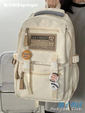 KYLETHOMASW  -  Schoolbag Female College Students Retro Simple Computer Backpack Junior High School Student Large-capacity Travel Backpack Male