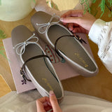 KYLETHOMASW  -  Yellow New Brand Women Flats Round Toe Shallow Slip On Ladies Casual Ballet Shoes Soft Leather Eelgant Balle Shoes Mujer