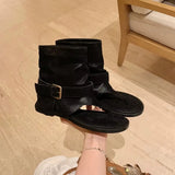 KYLETHOMASW  -  Fashion Style Open Clip Toe Ankle Boots Sandals Women Short Booties Designer Wedges High Heels Ladies Shoes