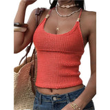 KYLETHOMASW  -  Women's Sleeveless Flowy Knit Tops Crochet Sweater Vest