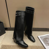 KYLETHOMASW  - Malissa Long Pipe Boots