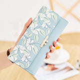 Kylethomasw Korean Pu Leather Wallets Female Long Purses Money Clips Phone Pocket Ladies High Quality Wallet Card Holder Clutch Moda Mujer