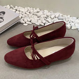 KYLETHOMASW  -  Women Flats Mary Jane Shoes Round Toe Elegant Dress Flat Shoes Soft Flat Heel Ballerinas Shoes Mujer New Woman Shoes