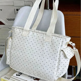 KYLETHOMASW  -  Lace Polka Dot Ita Bag Underarm Shoulder Bags Sweet Student Bolsa Shopper Bolsas Feminina High Capaci Sac Femme Bolsos mujer
