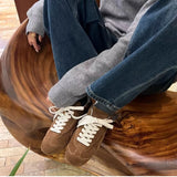 KYLETHOMASW  -  Women's Sports Shoes  Genuine Leather Thick-Soled Single Shoes  2025New Retro Sports  Forrest Gump Women's German Training Shoes