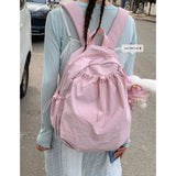KYLETHOMASW  -  Korean College Style Canvas Bag for Women New Fashionable Casual Backpack for Students with Large Capacity Backpacks