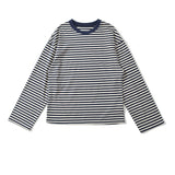 KYLETHOMASW  -  Vintage Striped Long Sleeve T Shirt Women O Neck Casual Autumn Tees Loose Tops