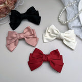 Kylethomasw Three-layer Bowknot Hairpin for Women Elegant French Temperament Bowknot Hair Clip Retro High-end Hair Accessories