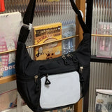 KYLETHOMASW  -  Japanese Students Kawaii Women's Handbags Fashion Nylon All Match Underarm Bag Chic Y2k Aesthetic Transparent Shoulder Ita Bags