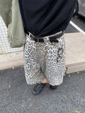 KYLETHOMASW  -  Y2k Clothes Calf-length Pants Leopard Spring Summer Vintage Loose Pantalones De Mujer Streetwear Fashion Trousers