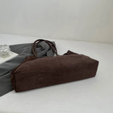 KYLETHOMASW  -  Large Capacity Suede Fabric Simple Tote Bag for Women Shoulder Bags Designer Luxury Brand Handbags and Purses