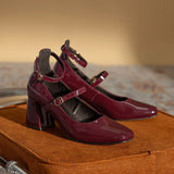 KYLETHOMASW  -  New Women Pumps Spring Autumn Fashion Quality Shoes Low Heel Square Square Toe Comfortable Sexy Heels Ladies Zapatos De Mujer