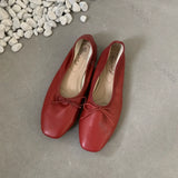 KYLETHOMASW  -  Fashion Butterfly-Knot Ladies Flat Mary Jane Women's Shoes Female Slides PU Footwear Luxury Ballet Flats Dance Shoes For Woman