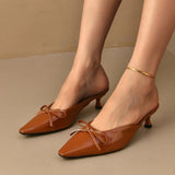 KYLETHOMASW  -  Sandals Women Sexy Buckle Strap Women Pumps Elegant Pointed Toe Thin High Heels Banquet Party Slingback Shoes