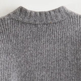KYLETHOMASW  -  Casual Solid Knit Women Cardigan Elegant Long Sleeve Zippers O-neck Patchwork Female Sweater 2025 Autumn Fashion Lady Outwear