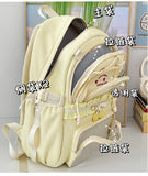 KYLETHOMASW  -  Ruched Lace Bow Ita Mochila Fashion Ins Large Capacity Mochilas Mujer School Bag Star Letter Embroidery Backpack Backpacks