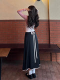 Kylethomasw   -  Women Black Long Skirt Y2k Vintage Elegant Harajuku 2000s Skirts Korean Streetwear 90s Fashion Oversize High Waist Skirts
