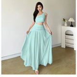KYLETHOMASW  -  Sexy Hollow Waistless Maxi Dress Women Skew Collar Off Shoulder High Splits Hem Summer Holiday Style Ruched Elegant Dress