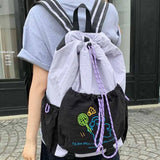 KYLETHOMASW  -  Cartoon Puppy Sport Racket Storage Backpack Lightweight Large Capacity Fitness Shoulder Bag Tennis Nylon Drawstring Fitness Bag