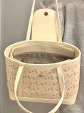 KYLETHOMASW  -  Fashionable Floral White Tota Bag Handbag Women Korean Style Casual Shoulder Bags Ladies Sweet Cute Underarm Bag Y2k