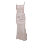 KYLETHOMASW  -  American Spice Girl Dress Temperament Dress Skinny New Sequins Sexy Pure Fish Tail Slim Suspender Dress