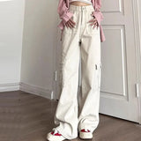 KYLETHOMASW  -  American Vintage Jeans Women Streetwear Casual High Waist Denim Pants New Spring Fashion High Street Baggy Cargo Trousers