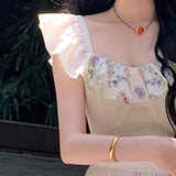 KYLETHOMASW  -  Fashion Printing Casual Dress Women's Short Sleeve Waist Retraction A Line Dresses 2025 Summer New Tide