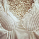 KYLETHOMASW  -  Corset Style White Mini Dress Women pintuck details sexy women dress new cotton summer dress y2k party dresses