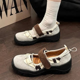 KYLETHOMASW  -  Women's Retro Style Shallow Mouth Casual Mary Jane Autumn New Fashion Versatile Comfortable Thick Soled Sports Single Shoes