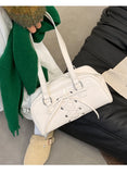 KYLETHOMASW  -  Bandage Bow Shoulder Bag Pillow Bags for Woman New Versatile Bolsos Mujer Commuter Boston Sac Femme Advanced Sense Bolsas