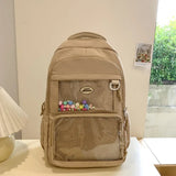 KYLETHOMASW  -  Cute Girl Small Appetite Transparent Ita Bag Female Korean All-match Students' Transparent Display Large-capacity Shoulder Bags