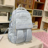 KYLETHOMASW  -  Stripe Polka Dot Mochila Rabbit Ears Bag Student Mochilas Mujer Fashion Backpacks High Capaci Backpack Commuter Bolsas Feminina