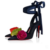 KYLETHOMASW  -  Women's New Pointed, Slim, High-heeled, Toe Toed Sandals with Back Strap, Fashionable Rose Flower Women's Plus Size Sandals