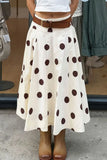 KYLETHOMASW  -  Fashionable Girl Polka Dot Print Skirt Loose and Slimming Hot Girl A Line
