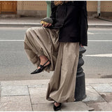 KYLETHOMASW  -  Plaid Wide Leg Pants Women Oversized Sweatpants Streetwear Baggy Joggers Korean Lazy Fashion High Waist Full Trousers